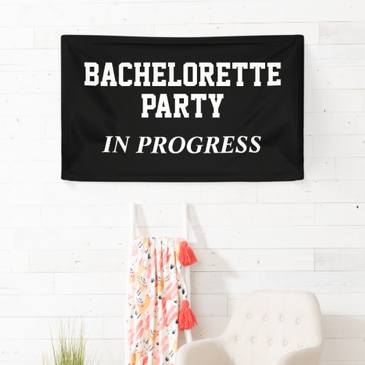 独身最後の夜会中 横断幕 (インサイチュ)