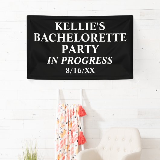 独身最後の夜会中 横断幕 (インサイチュ)