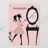 独身最後の夜会招待状 招待状 (正面/裏面)