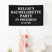 独身最後の夜会開催中 横断幕 (インサイチュ)