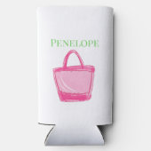 独身最後の夜会  ピンク トート お祝い 記念品 スリム缶クーラー (裏面)