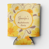 独身最後の夜会-レトロ サンシャイン フラワーズ- 缶クーラー (正面)