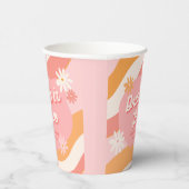 独身最後の夜会 レトロ ピンク 恋に酔って 紙コップ (右)