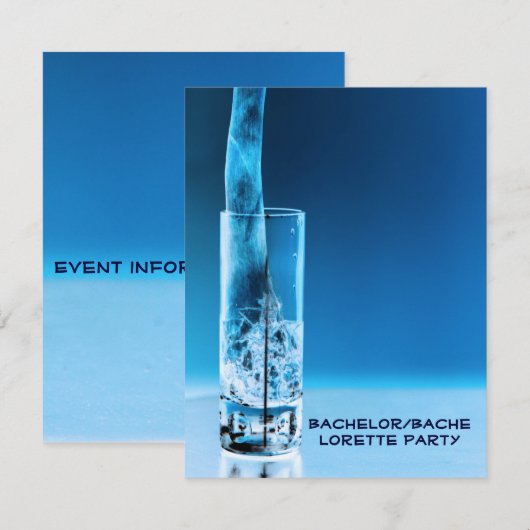 独身最後の夜会 招待状 (正面/裏面)