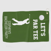 独身最後の夜！ パーティーしようぜ！ ゴルフ旅行 ゴルフ ゴルフタオル (横)