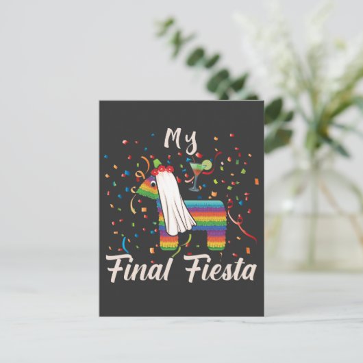 独身最後の夜 フィナーレ フィエスタ ピニャータ ポストカード (スタンド正面)