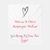 独身最後の夜 フリースブランケット (正面)