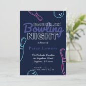 独身最後の夜！ボウリングパーティーへの招待 招待状 (スタンド正面)