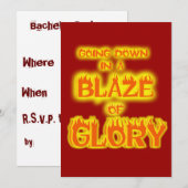 独身最後の夜 招待状 (正面/裏面)