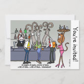 独身最後の夜 招待状 (正面)