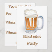 独身最後の夜 招待状 (正面/裏面)