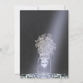 独身最後の夜 | 月光のメイソンジャー 招待状 (裏面)