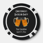 独身最後の夜 現代の結婚式の引出物 ビール 乾杯 ポーカーチップ (裏面)