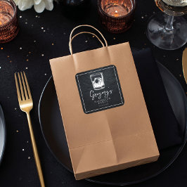 独身最後の夜 現代風 おしゃれ スクエアシール