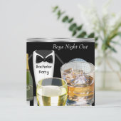 独身最後の夜 男の友人たちとの飲み会 タキシード 招待状 (スタンド正面)