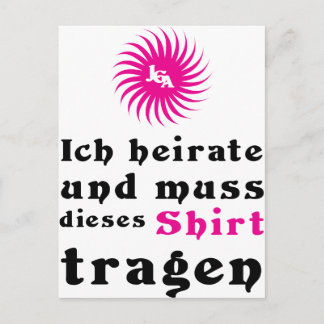 独身最後の夜 / 結婚式 ポストカード