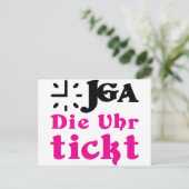 独身最後の夜 / 結婚式 ポストカード (スタンド正面)