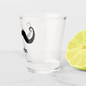 独身最後の夜 / 結婚式 黒い 巻きひげ ショットグラス (右)