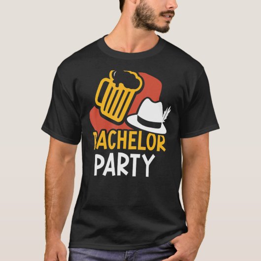 独身最後の夜 花嫁 花婿 チーム Tシャツ (正面)