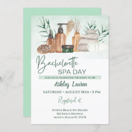 独身最後の女たちのスパへの招待 招待状