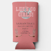 独身最後の女たち ディスコカウガール レトロ スリム缶クーラー (裏面)