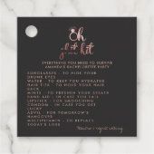 独身最後の女の子キットお礼タグ フェイバータグ (正面)