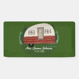 独身最後の女友達とのキャンプ旅行 山々 グリーン 横断幕