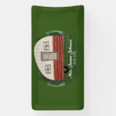 独身最後の女友達とのキャンプ旅行 山々 グリーン 横断幕 (縦)