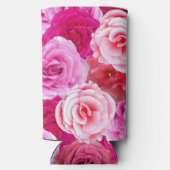 独身最後の女友達とのパーティー 結婚前のお披露目 ゴルフ ピンク フローラル スリム缶クーラー (裏面)