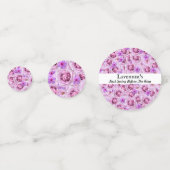 独身最後の女友達とのパーティー、結婚前のお披露目 ゴルフ ラベンダー コンフェッティ (正面)