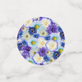 独身最後の女友達とのパーティー  結婚前のお披露目 ゴルフ 青 花柄 コンフェッティ (スモール正面)