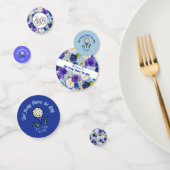 独身最後の女友達とのパーティー  結婚前のお披露目 ゴルフ 青 花柄 コンフェッティ (グループ)