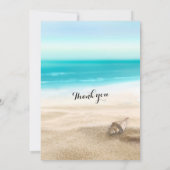 独身最後の女友達との夏のビーチパーティー スターフィッシュ シェル 招待状 (裏面)