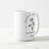 独身最後の女友達のための9月のアスター誕生花 コーヒーマグカップ (正面右)