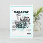 独身最後の女友達パーティーのファッション ディーバ マガジン 招待状 (スタンド正面)