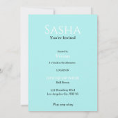 独身最後の女友達パーティーのファッション ディーバ マガジン 招待状 (裏面)