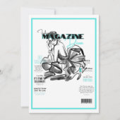 独身最後の女友達パーティーのファッション ディーバ マガジン 招待状 (正面)