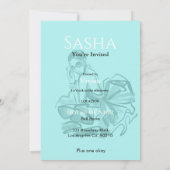 独身最後の女友達パーティーのファッション ディーバ マガジン 招待状 (裏面)