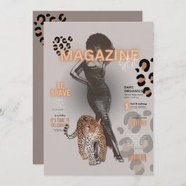 独身最後の女友達パーティーのファッション・ディーバ・マガジン 招待状