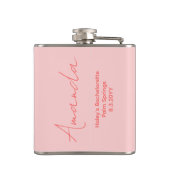 独身最後の女友達パーティーの景品 レトロ ピンク 愛の酔い フラスク (裏面)