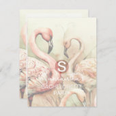 独身最後の女友達パーティーイベントQRコード返信カード 出欠カード (正面/裏面)