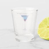 独身最後の女友達パーティーブルーマルティーニカクテル ショットグラス (裏面)