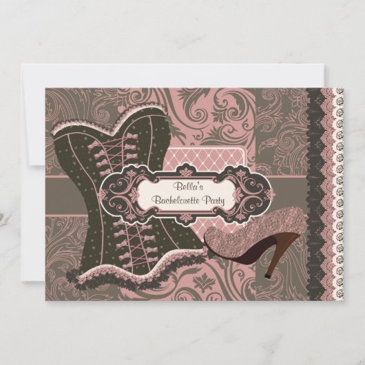 独身最後の女友達パーティー招待状 招待状 (正面)