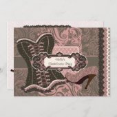 独身最後の女友達パーティー招待状 招待状 (正面/裏面)