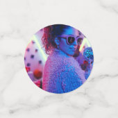 独身最後の女友達パーティー飾り楽しい6枚写真 結婚式二次会 コンフェッティ (スモール正面)