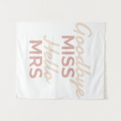 独身最後の女友達パーティー　さようならミス　こんにちはミセス　花嫁 タペストリー (正面(横))