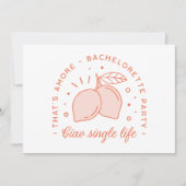 独身最後の女友達パーティー イタリアンサマー テーマ 面白い 招待状 (正面)