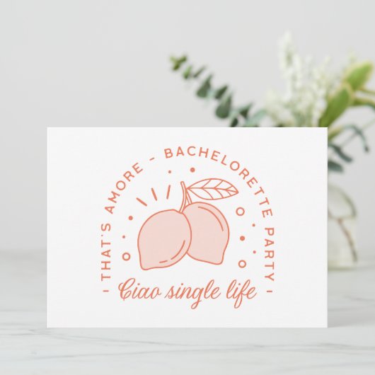 独身最後の女友達パーティー イタリアンサマー テーマ 面白い 招待状 (スタンド正面)