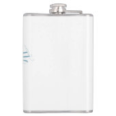 独身最後の女友達パーティー ビーチクラブ 青い貝殻 ネーム フラスク (裏面)