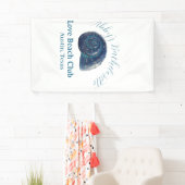 独身最後の女友達パーティー ビーチクラブ 青い貝殻 ネーム 横断幕 (インサイチュ)